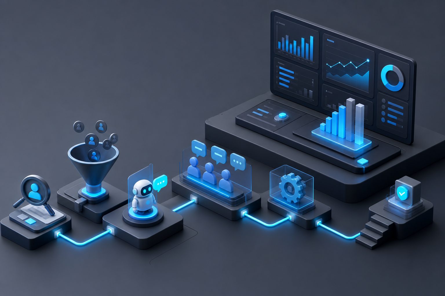 Sales agents ai pilot dashboard with baseline and lift metrics