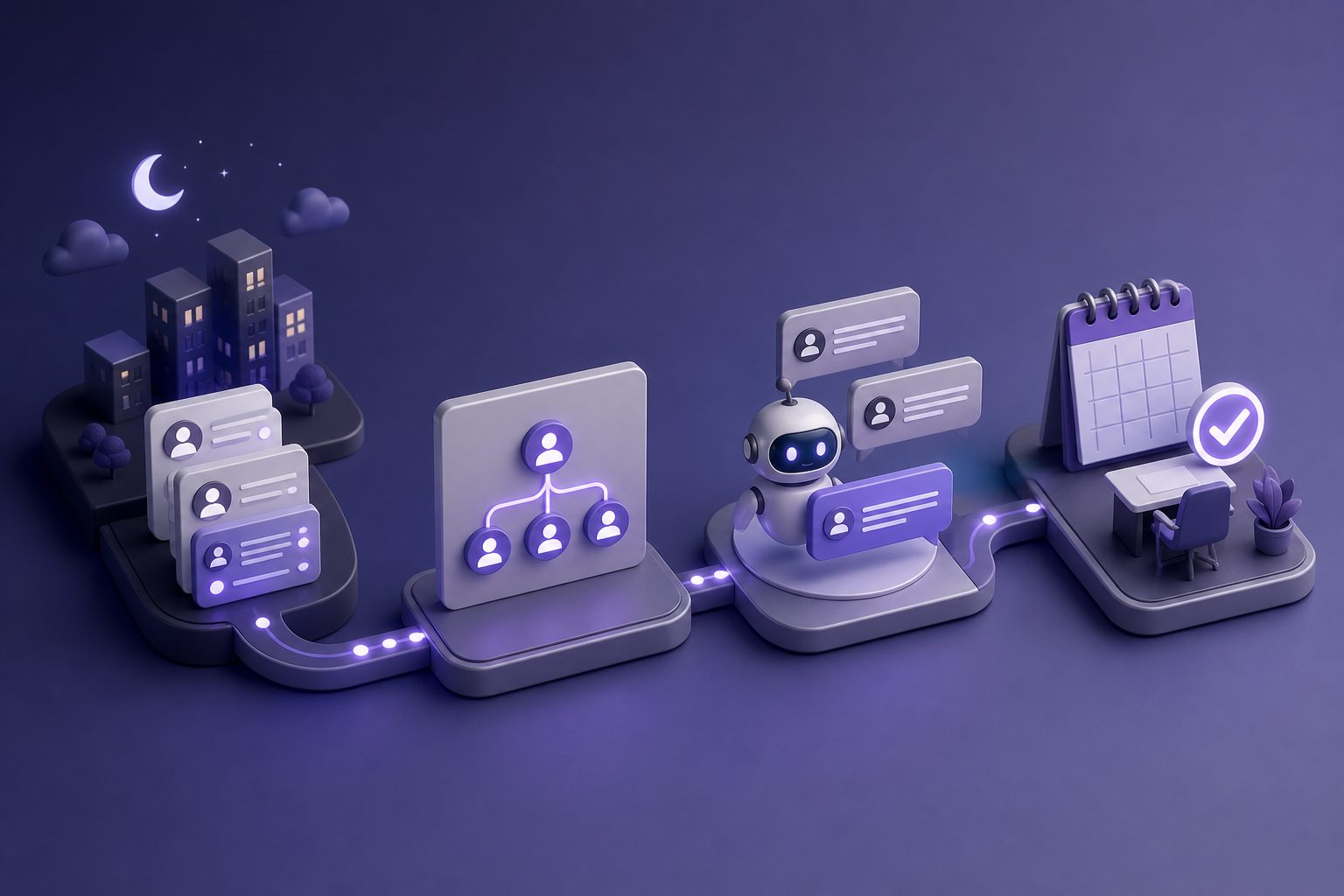 Overnight sales automation tools routing leads, replying fast, and booking meetings after hours