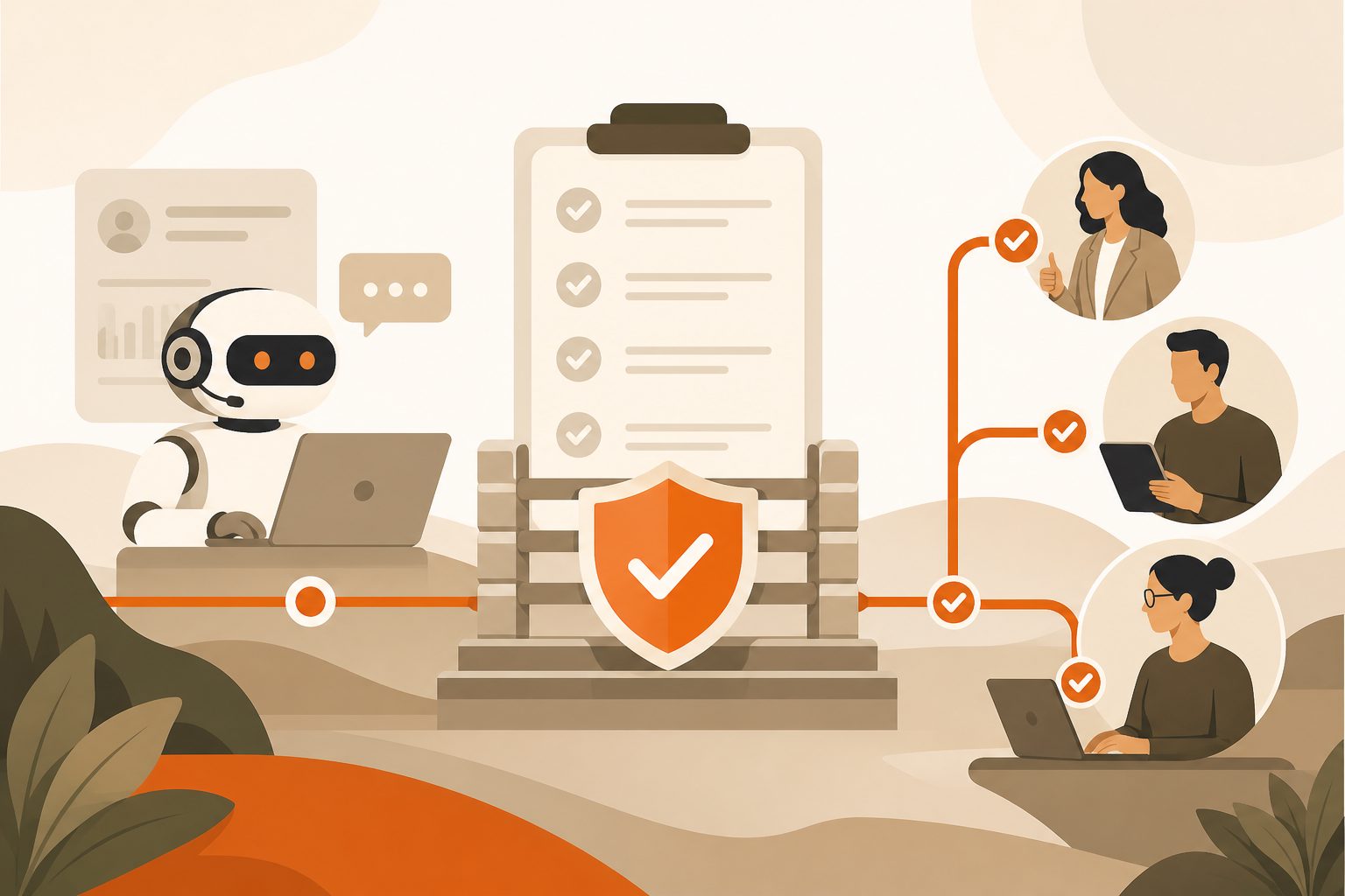 Guardrails and approval flow for AI sales agent implementation checklist