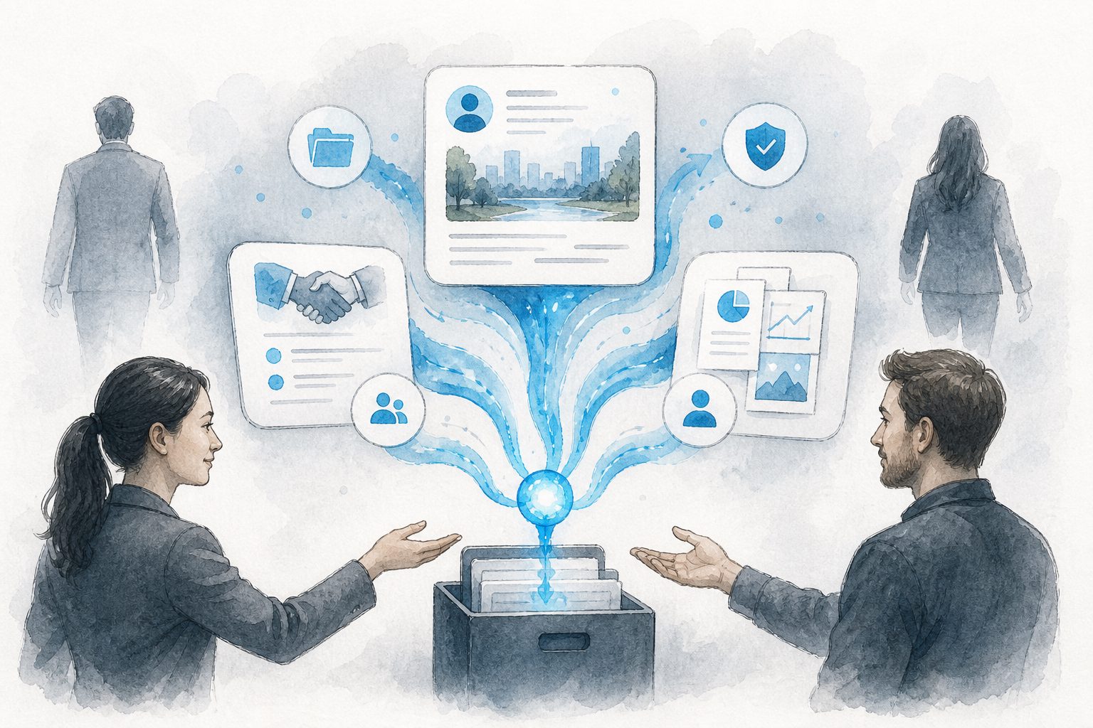 Sales knowledge retention after rep turnover map showing account context, deal evidence, and handoff owners