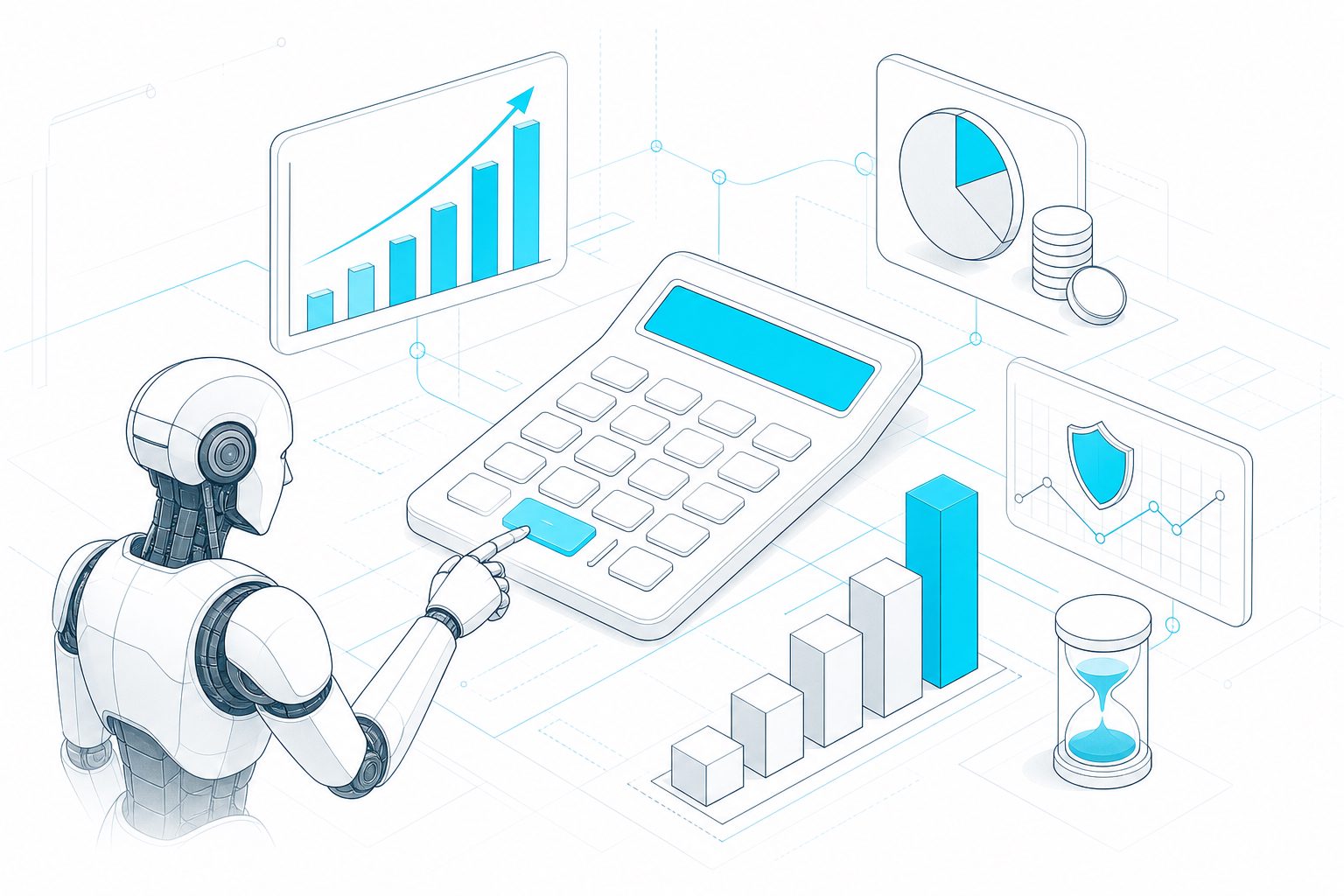 ai sales agent roi calculator model showing revenue lift, cost savings, payback period, and risk adjustment