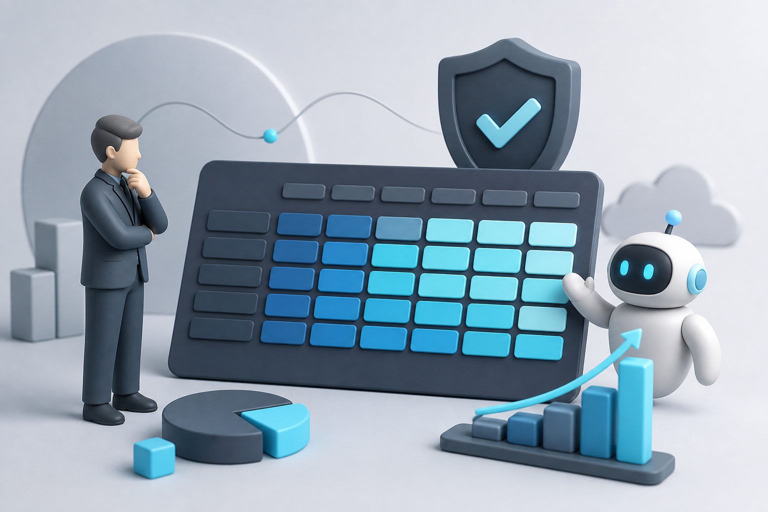 risk-adjusted AI sales agent ROI sensitivity table for SaaS buyers