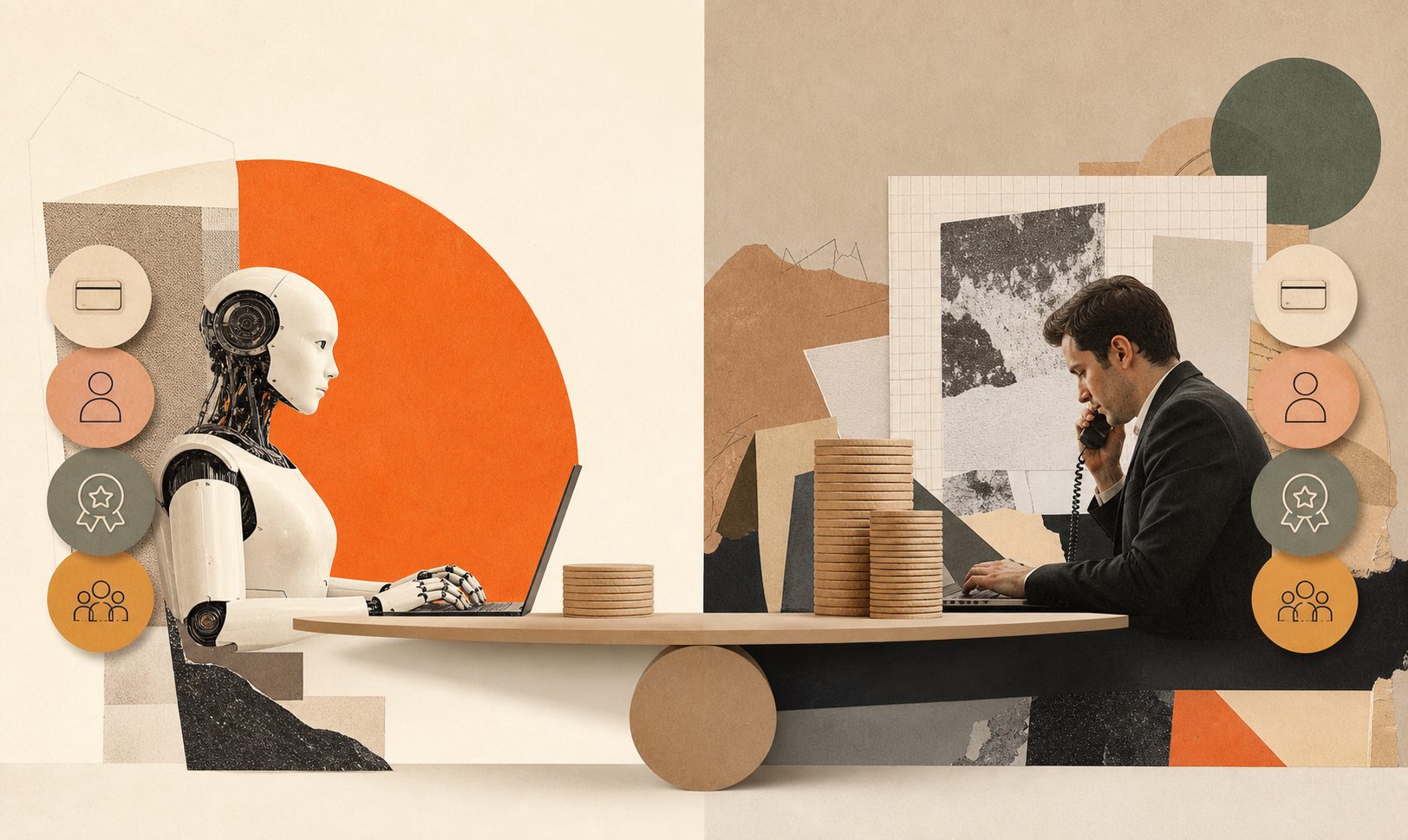 ai sales agent vs human sdr cost model showing license cost, labor cost, quality rate, and cost per qualified meeting