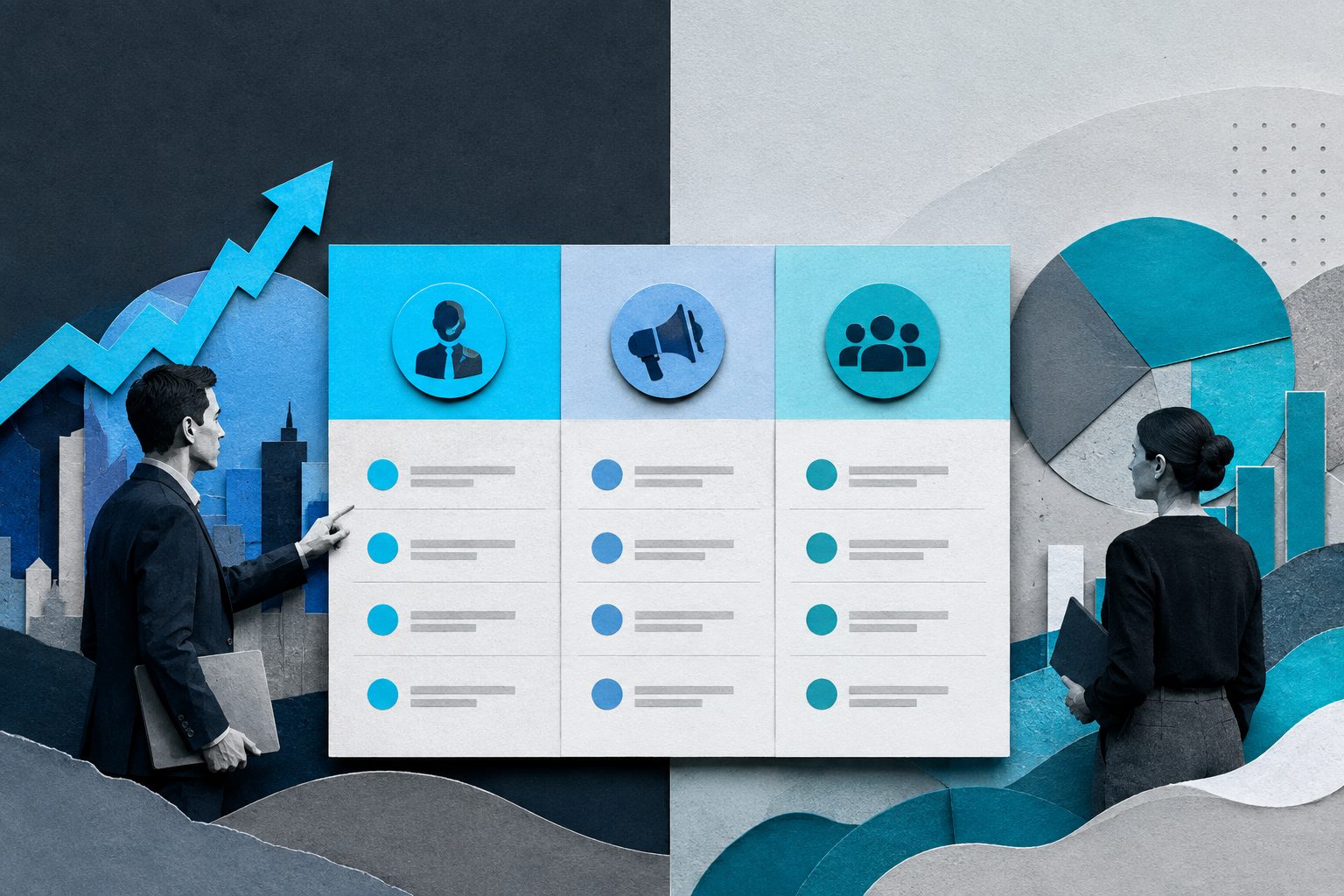 Comparison table of AI sales agents, marketing AI agents, and cross-functional revenue agents