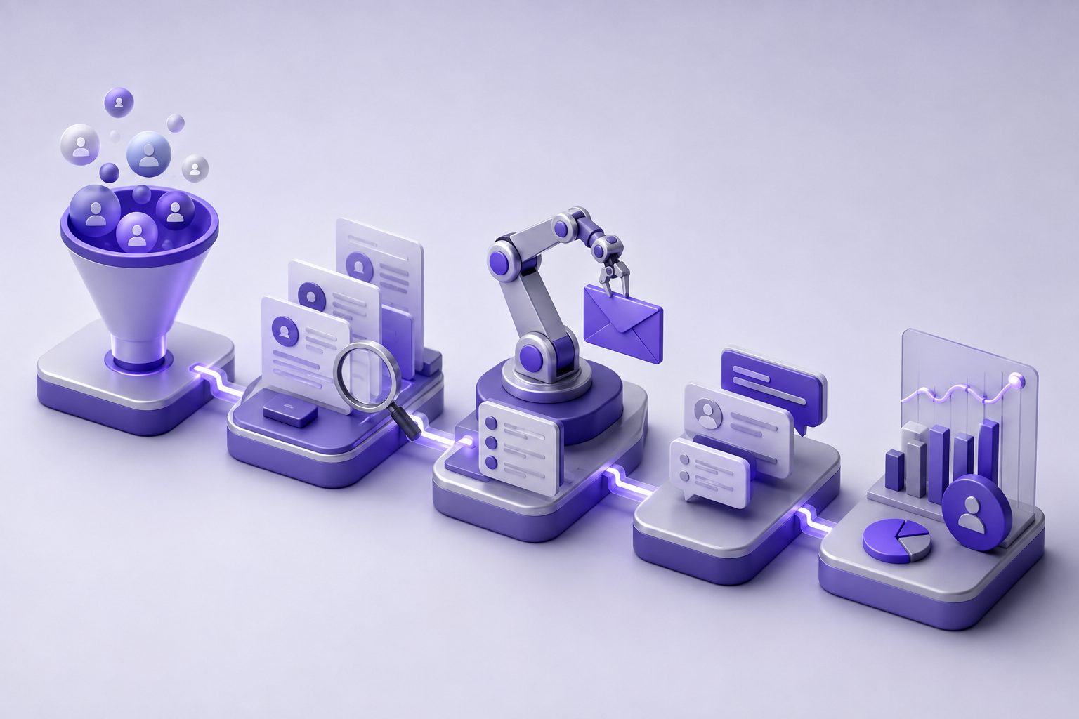 AI B2B lead generation tools mapped by funnel stage