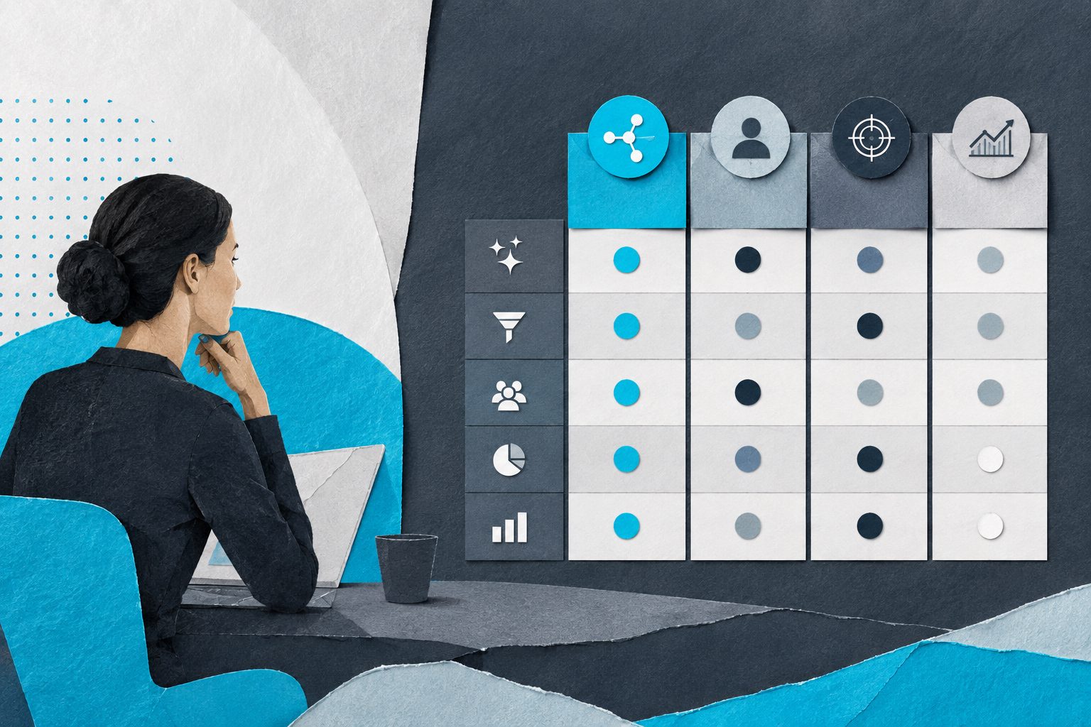 AI sales prospecting software comparison matrix for SaaS buyer evaluation