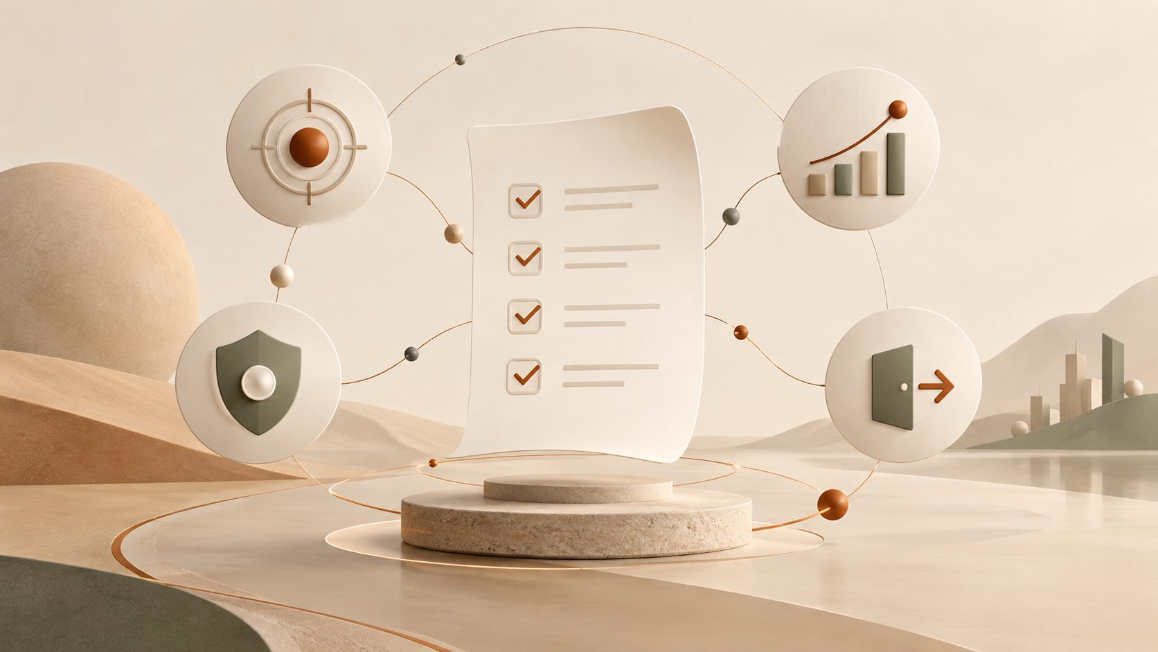 Enterprise software pilot agreement checklist showing scope, security, success metrics, and exit terms