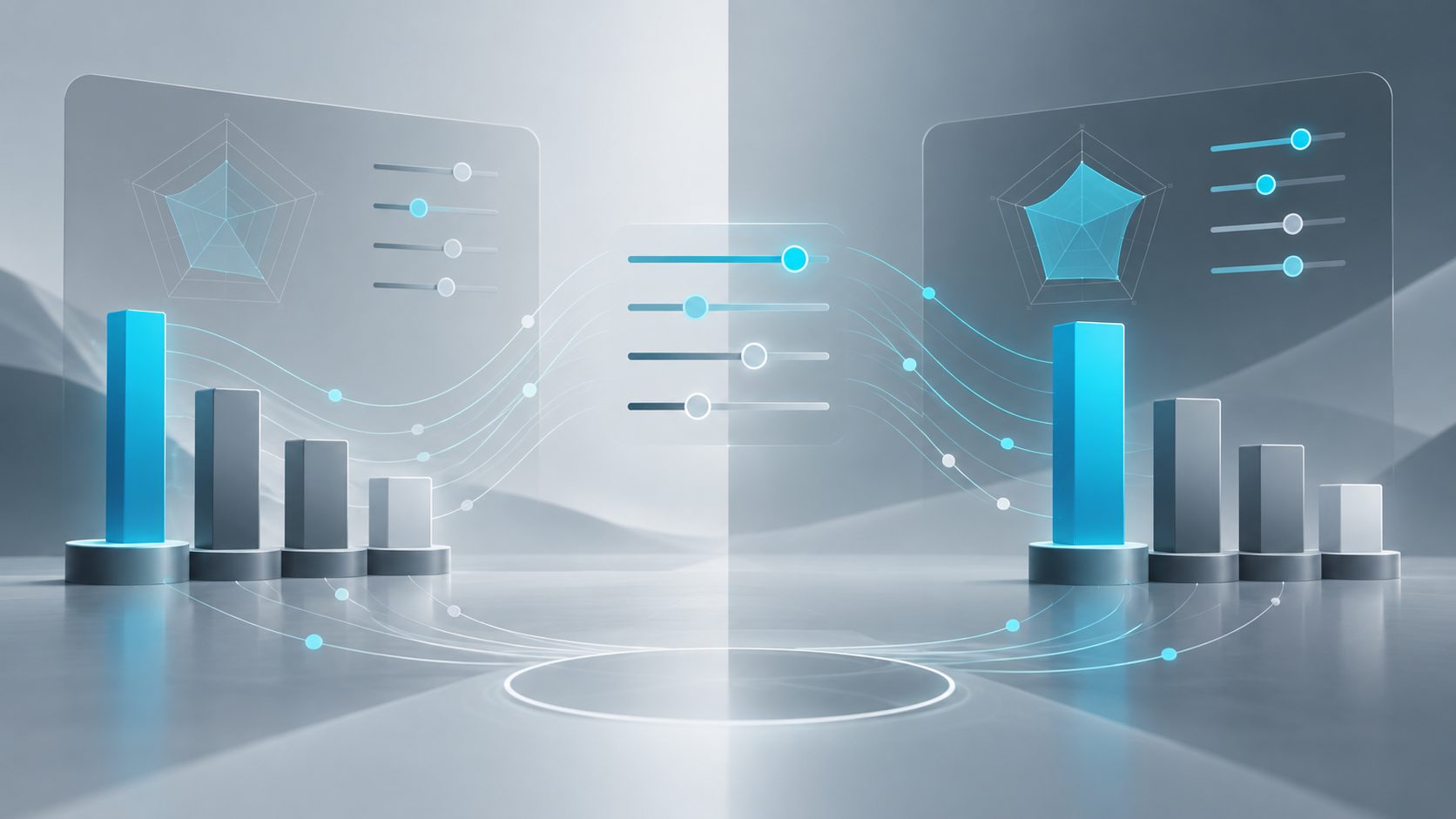 Sensitivity analysis showing how software selection weights can change the winning vendor