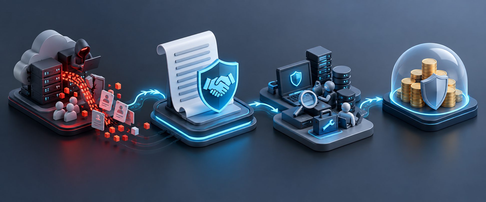 SaaS vendor customer data breach indemnity clause mapped to indemnity, response costs, and super-cap