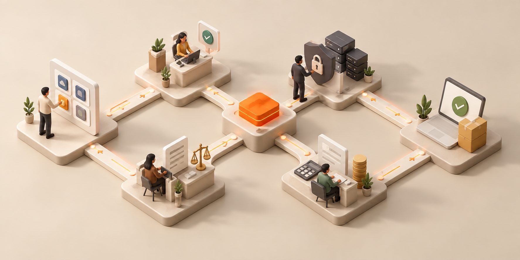 Software procurement orchestration platform connecting intake, approval, security, legal, and finance workflows