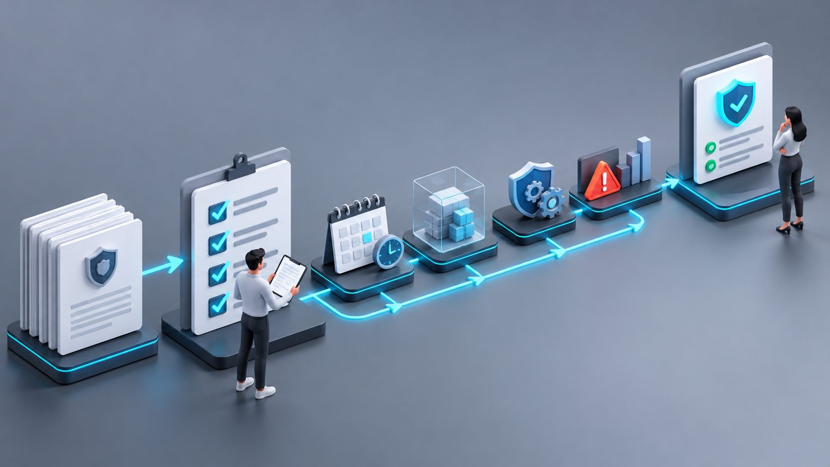 SaaS vendor SOC 2 bridge letter review checklist showing report dates, scope, controls, and risks